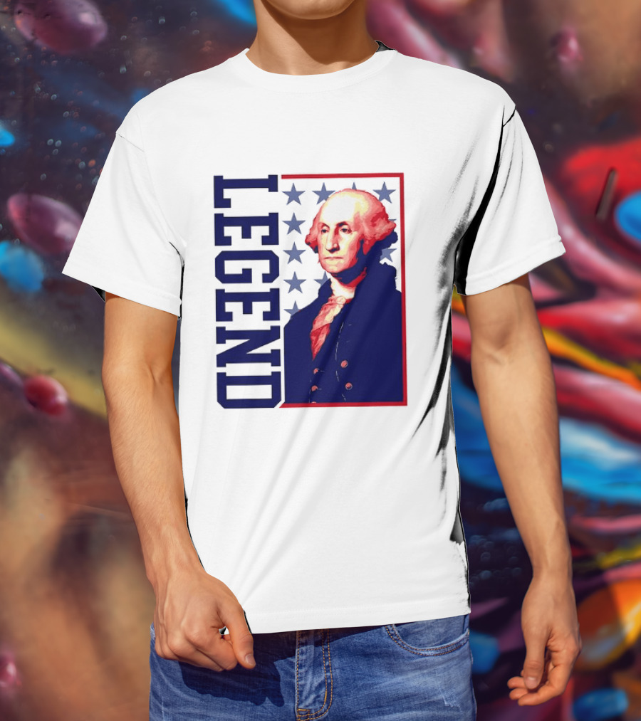 Legend George Washington 250th Anniversary America Freedom T-Shirt