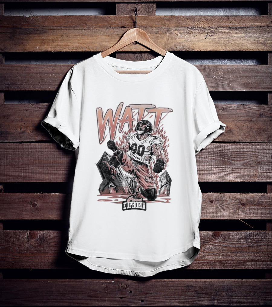 Watt Unstoppable Roar Number 90 Euphoria T-Shirt