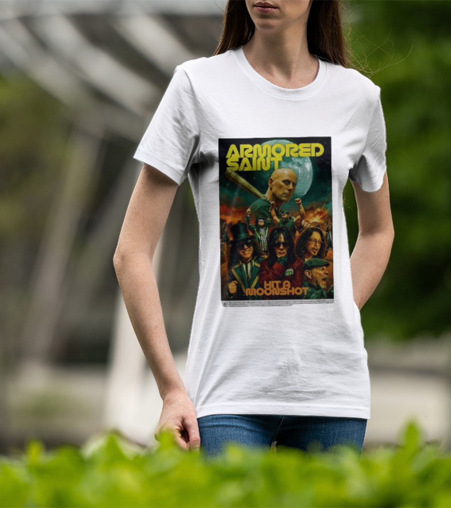 Armored Saint Hit A Moonshot Heavy Metal Band T-Shirt