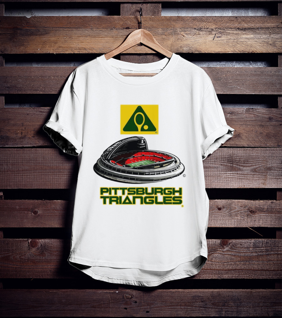 Pittsburgh Triangles Civic Arena Tennis Logo Roof Open T-Shirt