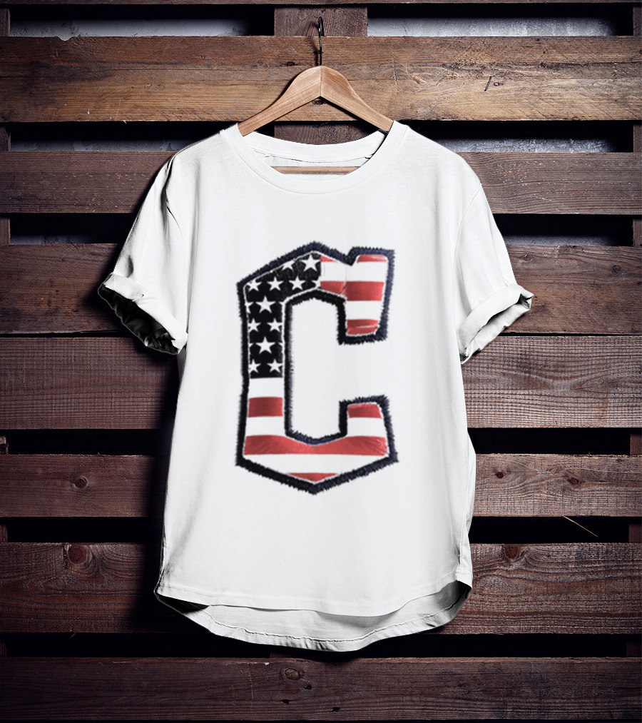Cleveland Guardians American Flag Hat 2026 Patriotic Giveaway T-Shirt