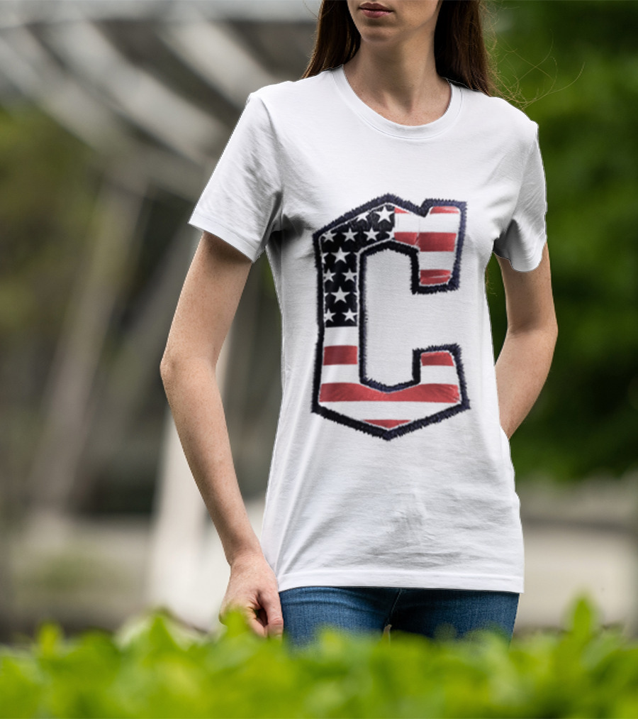Cleveland Guardians American Flag Hat 2026 Patriotic Giveaway T-Shirt