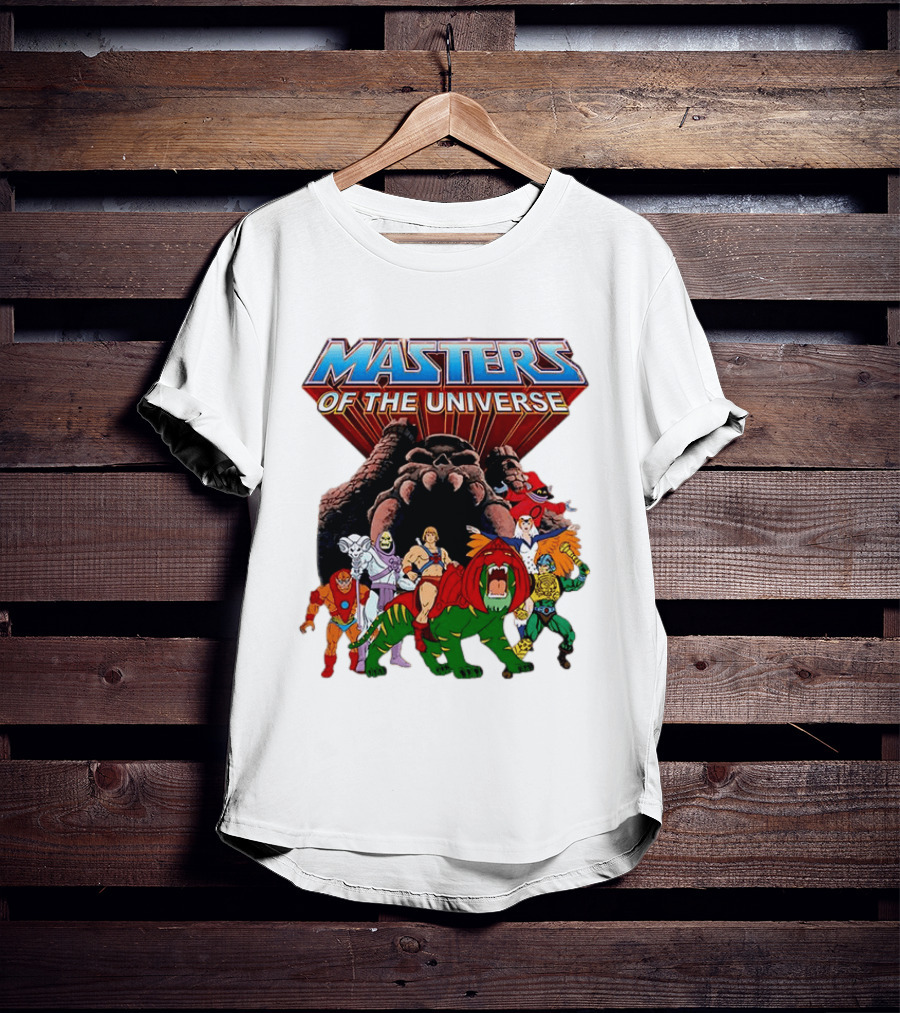Masters Of The Universe He Man Skeletor Battle Cat Teela Beast Man Man At Arms Orko Animation Characters T-Shirt