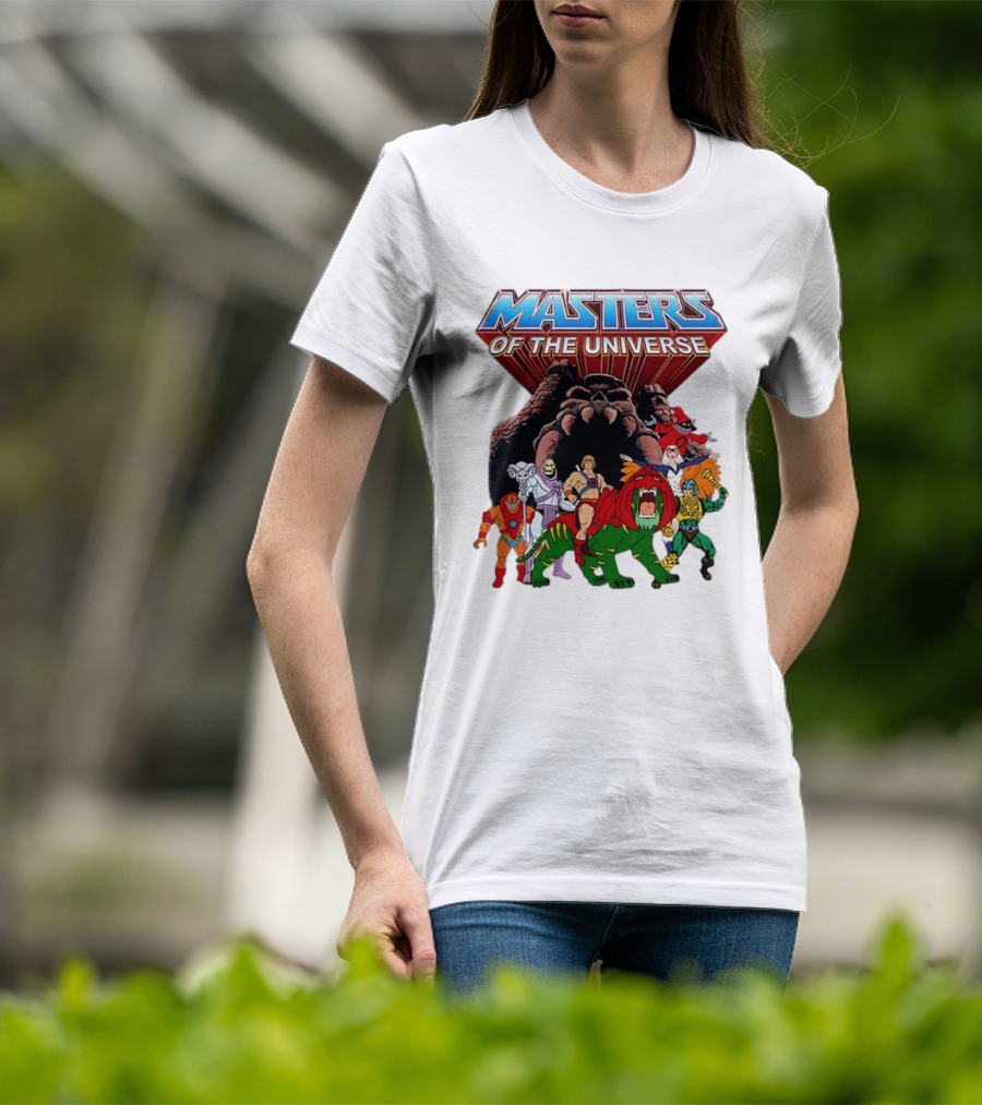 Masters Of The Universe He Man Skeletor Battle Cat Teela Beast Man Man At Arms Orko Animation Characters T-Shirt