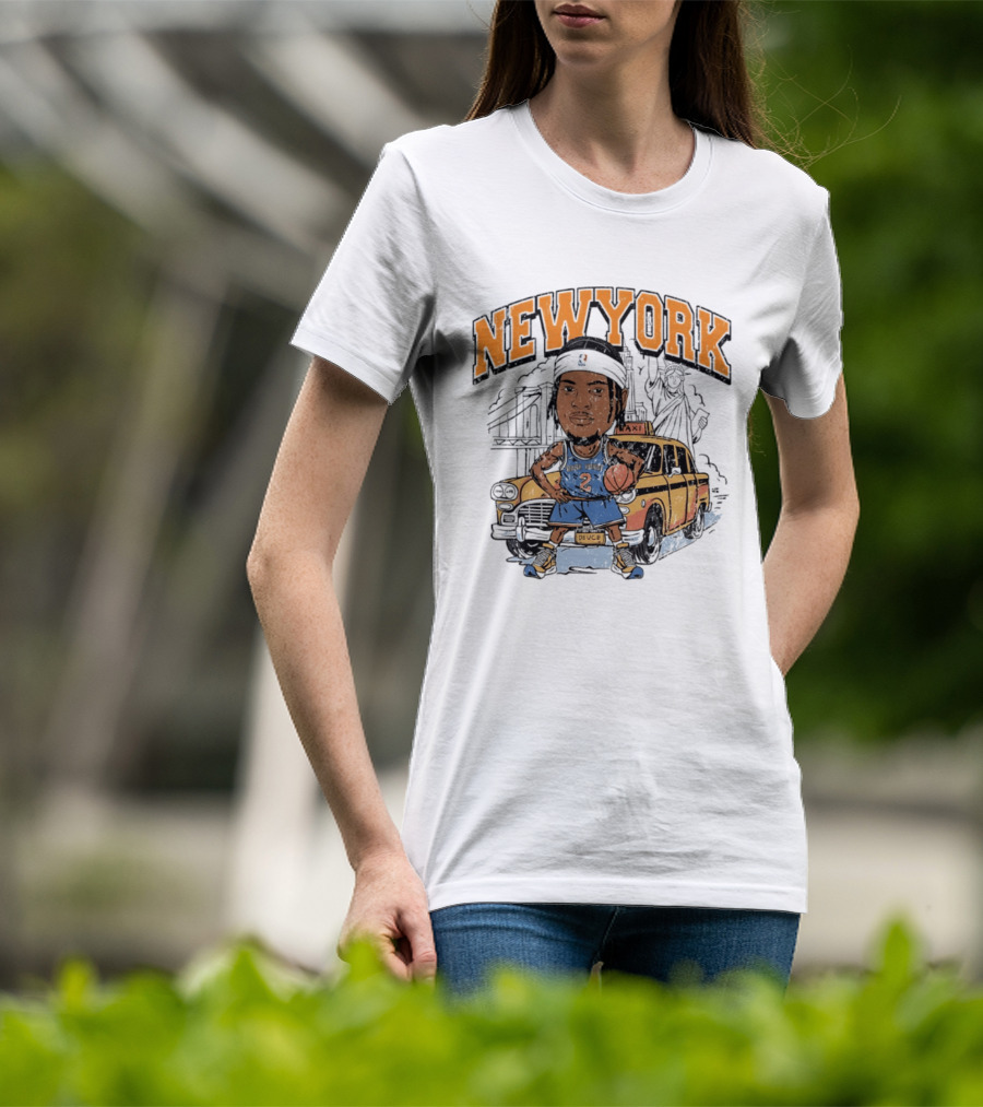 New York Knicks Deuce Taxi Miles McBride 2 Basketball Player T-Shirt