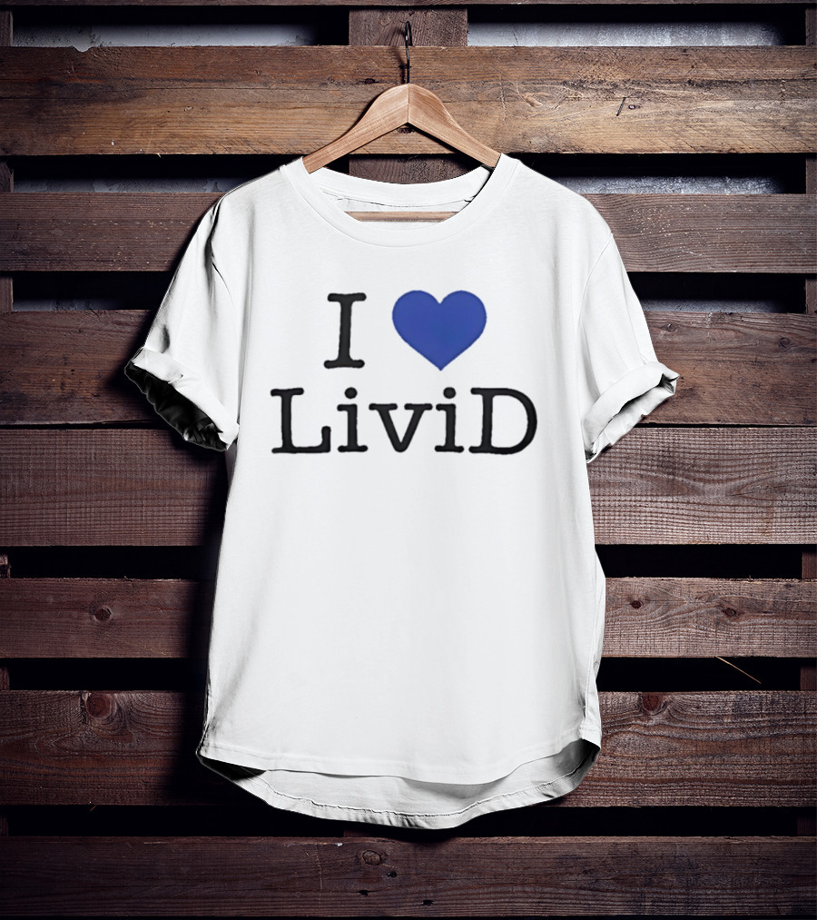 Dan Abrams Wearing I Heart LiviD T-Shirt