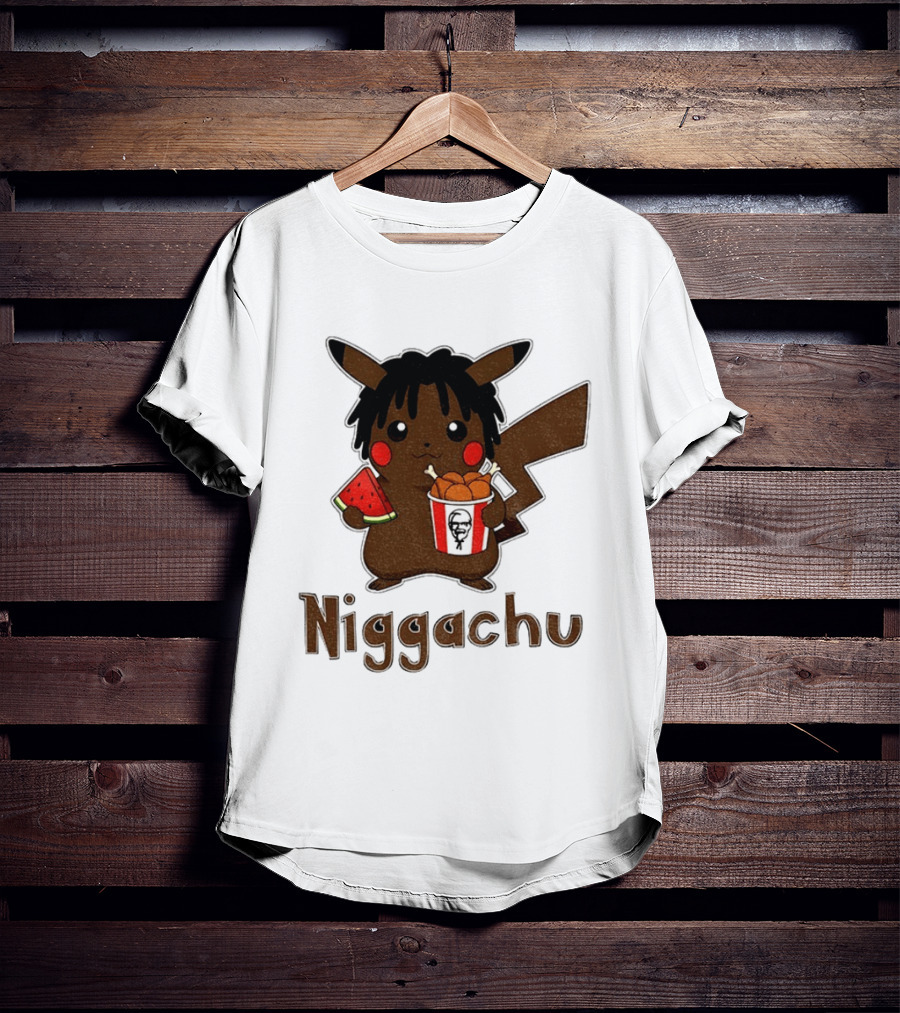 Pikachu X Nigga Niggachu KFC Meme T-Shirt