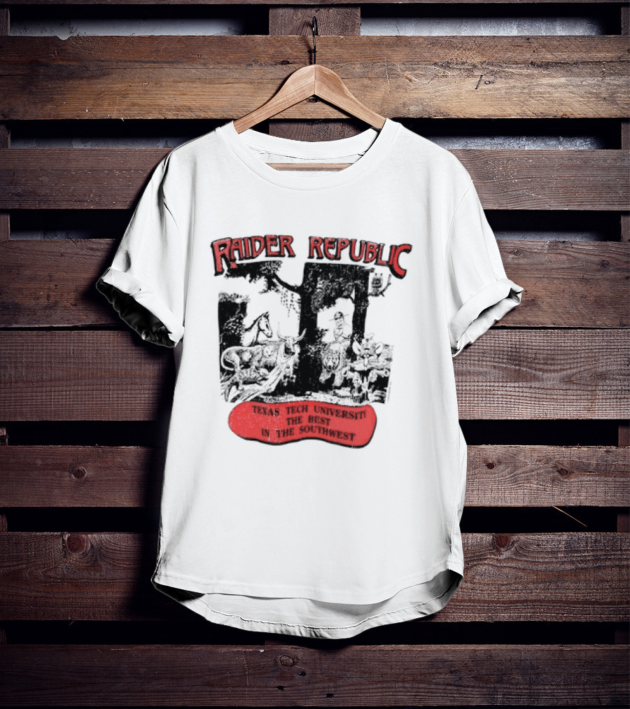 Raider Republic Texas Tech University Best In The Southwest Cowboy T-Shirt