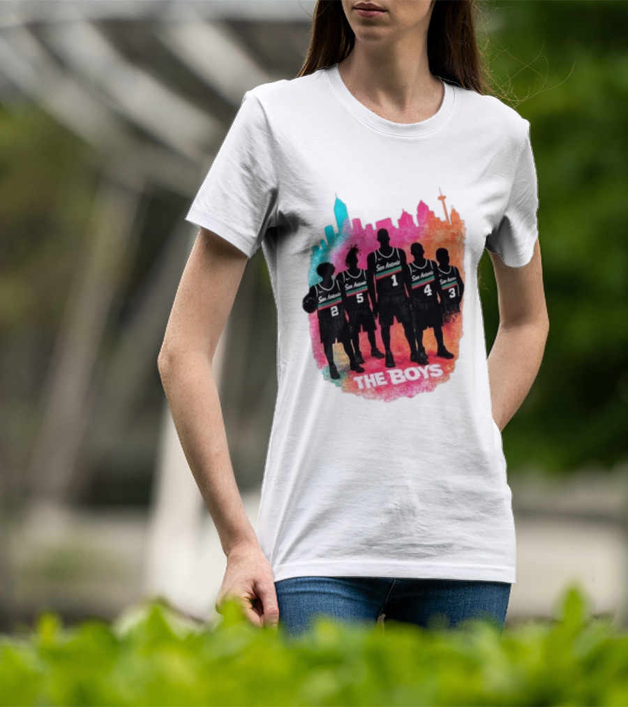 San Antonio Splash Hoops Skyline The Boys T-Shirt