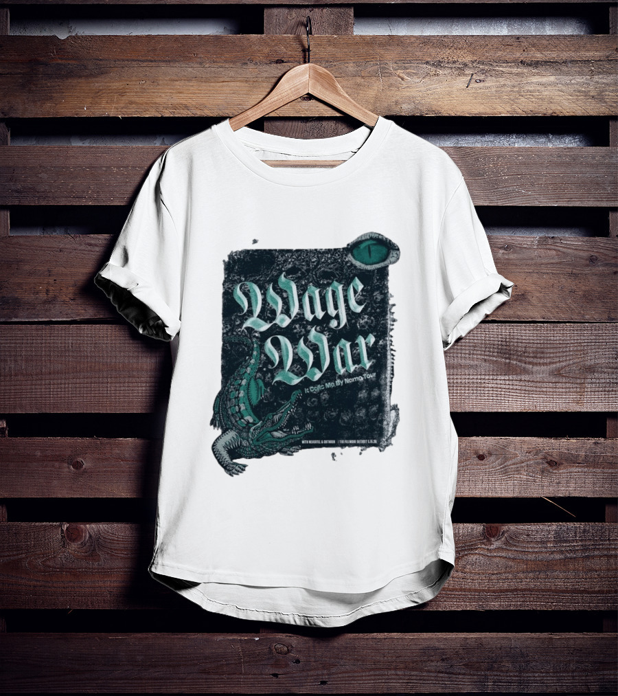 Wage War It Calls Me By Name Tour Detroit MI May 15 2026 Alligator Eye T-Shirt