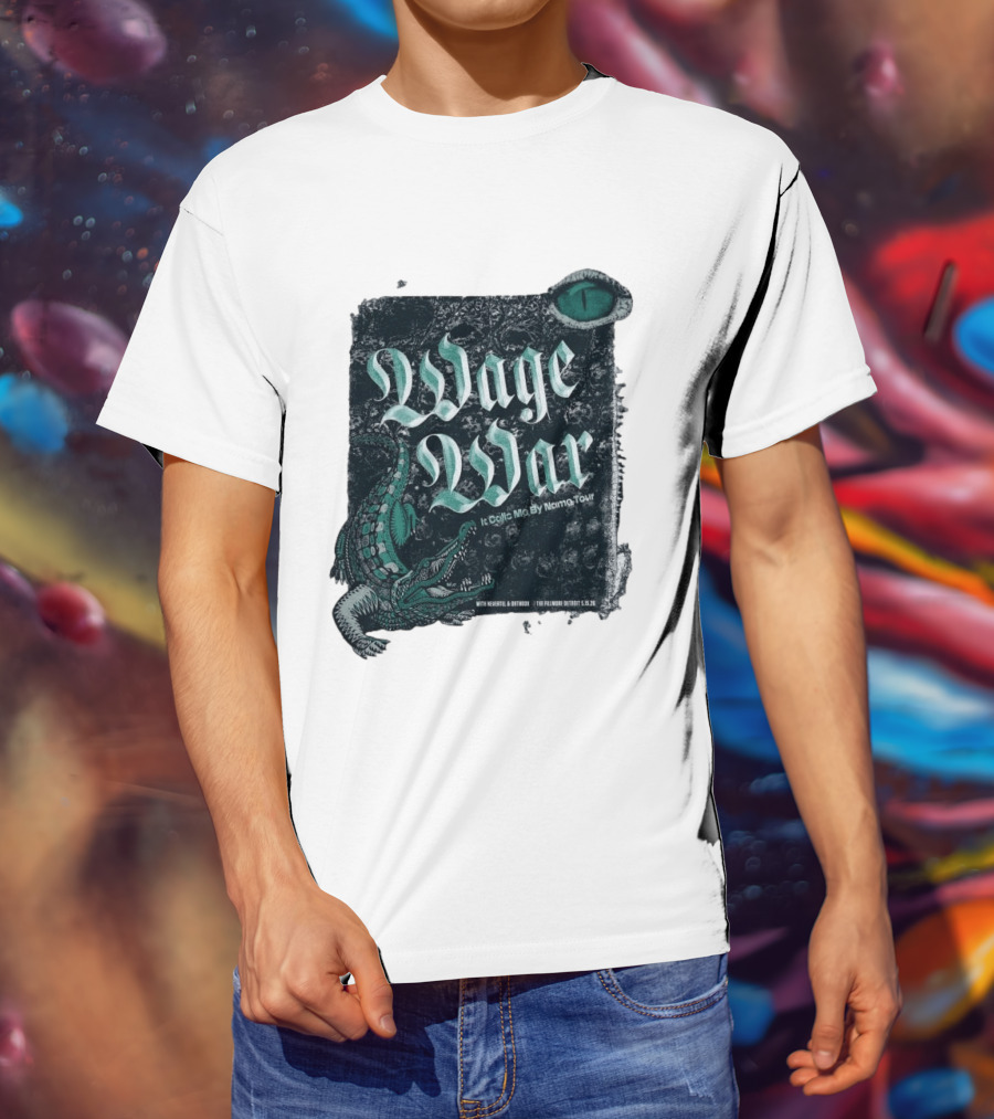 Wage War It Calls Me By Name Tour Detroit MI May 15 2026 Alligator Eye T-Shirt