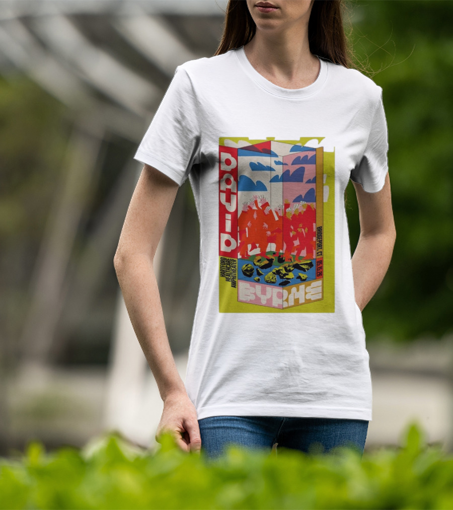 David Byrne Hartford Healthcare Amphitheater Bridgeport CT May 15 2026 Tour T-Shirt