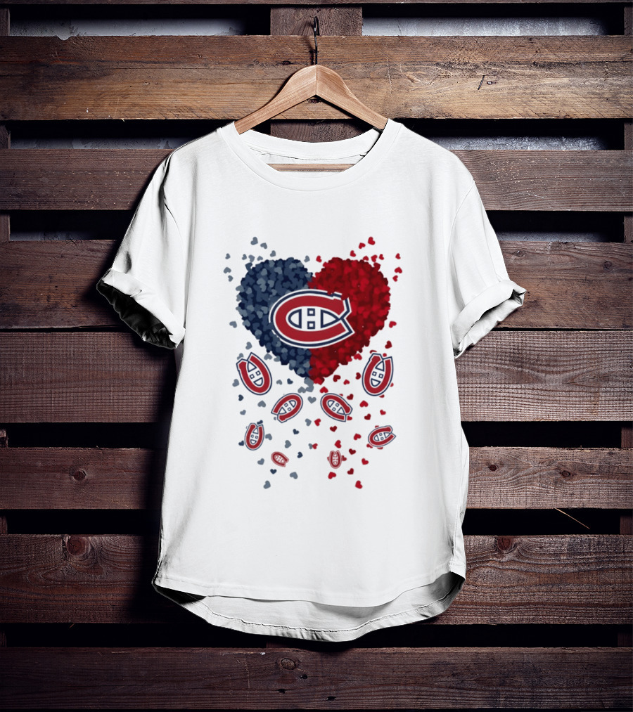 Montreal Canadiens Heart NHL 2026 Team Pride T-Shirt