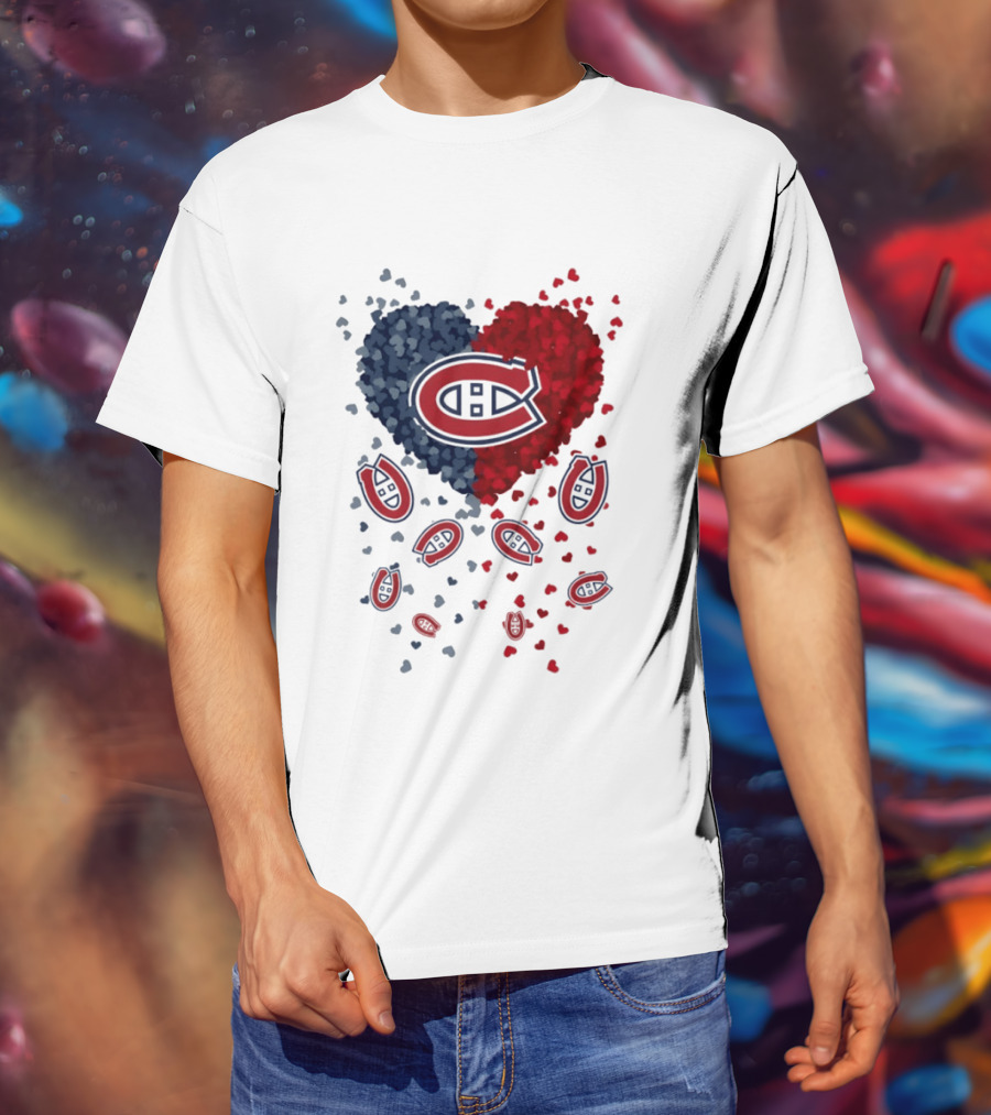 Montreal Canadiens Heart NHL 2026 Team Pride T-Shirt