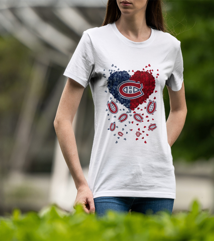 Montreal Canadiens Heart NHL 2026 Team Pride T-Shirt