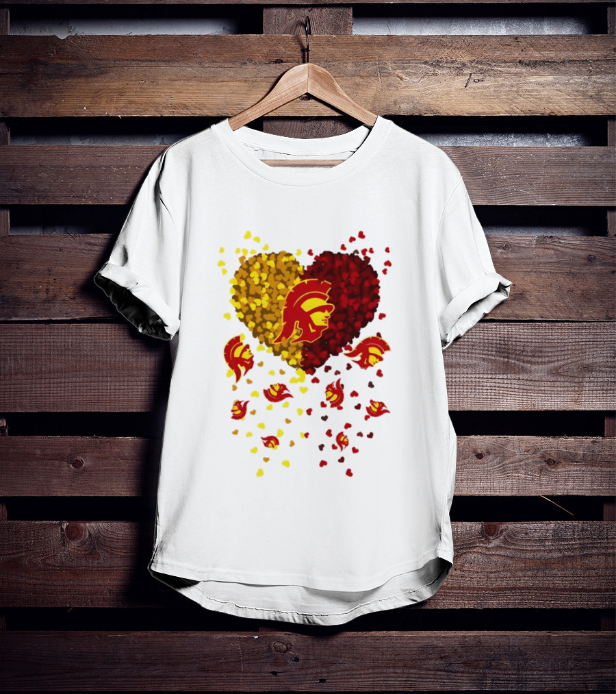 USC Trojans Heart Football 2026 Fan T-Shirt