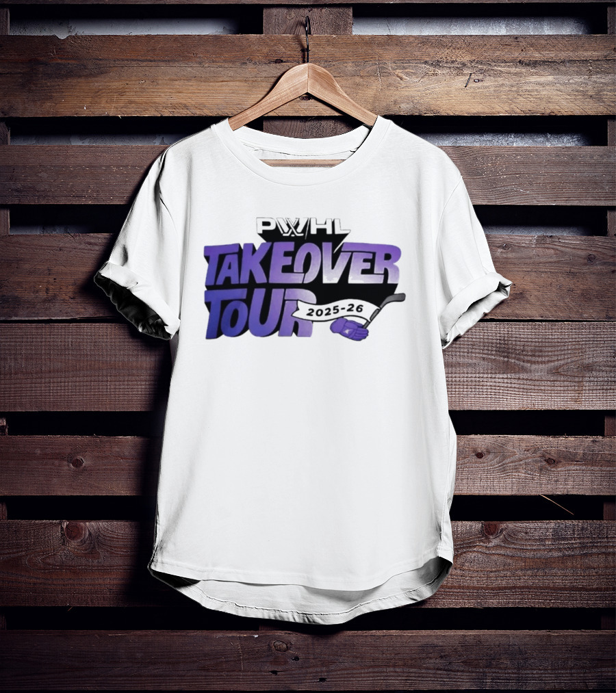 PWHL Takeover Tour 2025 26 Hockey Sideline Royalty T-Shirt