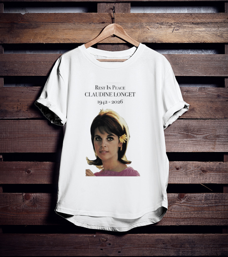 Rest In Peace Claudine Longet 1942 2026 Floral T-Shirt