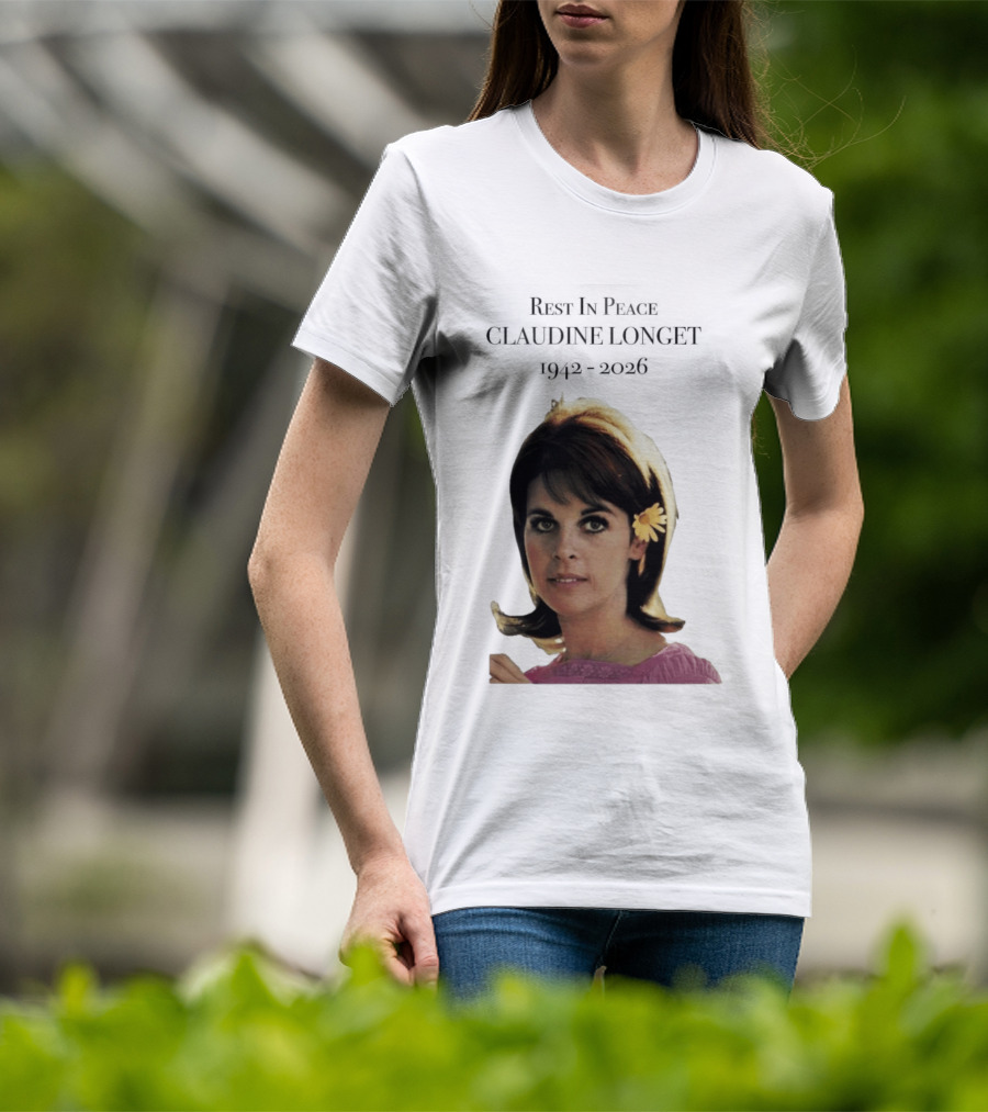 Rest In Peace Claudine Longet 1942 2026 Floral T-Shirt