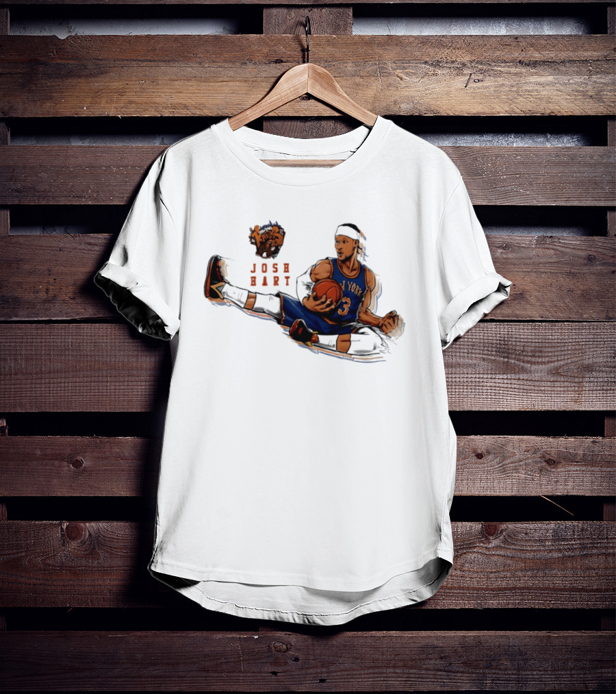 Josh Hart New York Knicks Basketball Star Pose T-Shirt