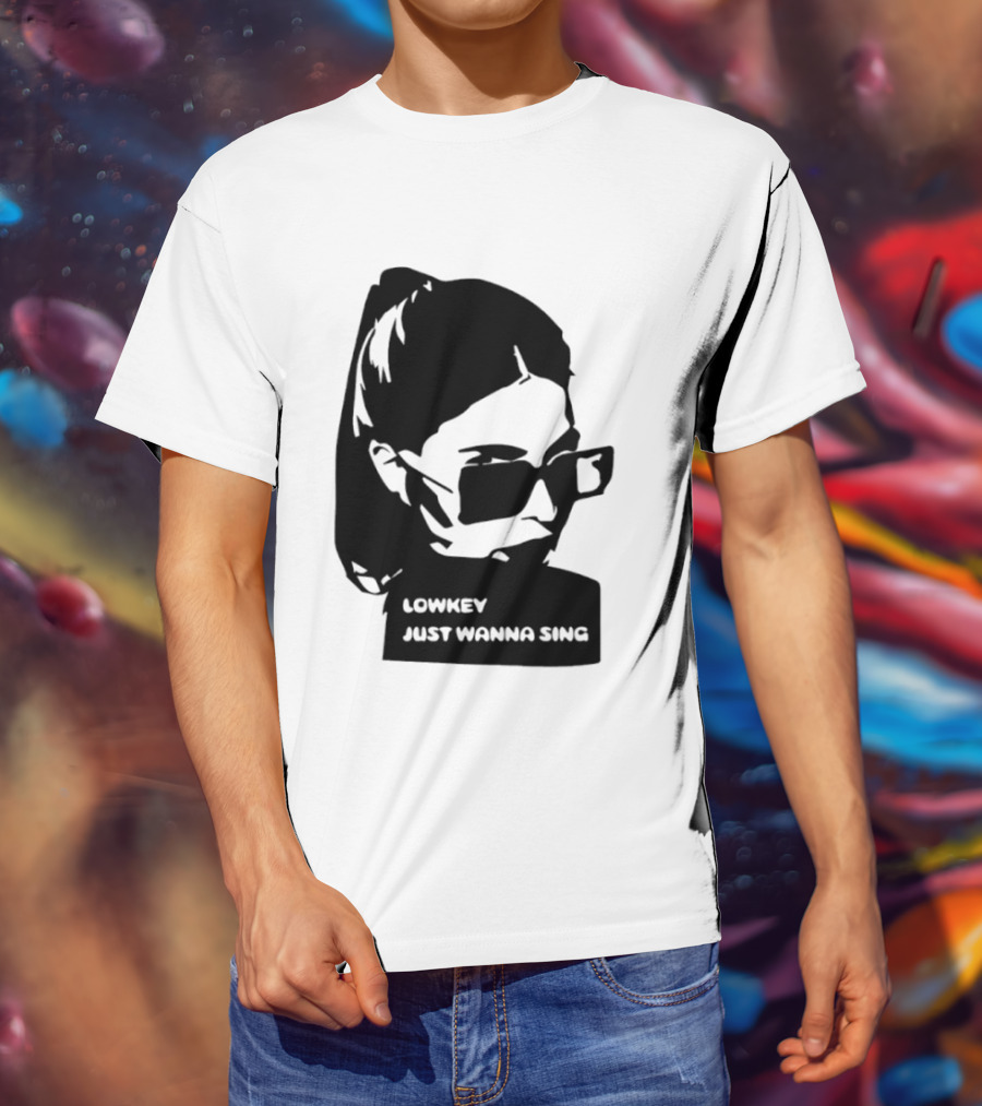 Lowkey Just Wanna Sing X Sophie Rey Sunglasses Girl T-Shirt