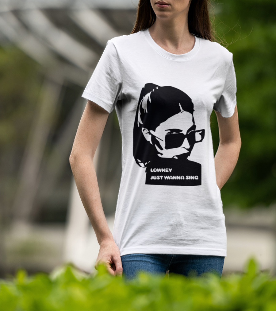 Lowkey Just Wanna Sing X Sophie Rey Sunglasses Girl T-Shirt