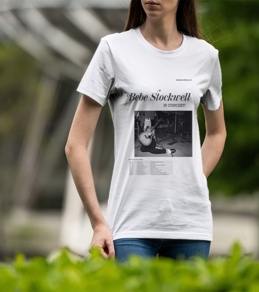 Bebe Stockwell In Concert Tour 2026 Dates Featuring Sam Barber T-Shirt