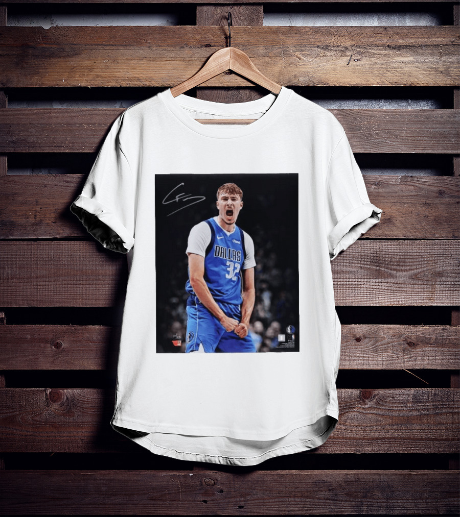 Cooper Flagg Dallas Mavericks Autographed Memorabilia NBA Collectible T-Shirt