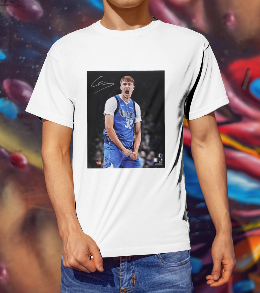 Cooper Flagg Dallas Mavericks Autographed Memorabilia NBA Collectible T-Shirt