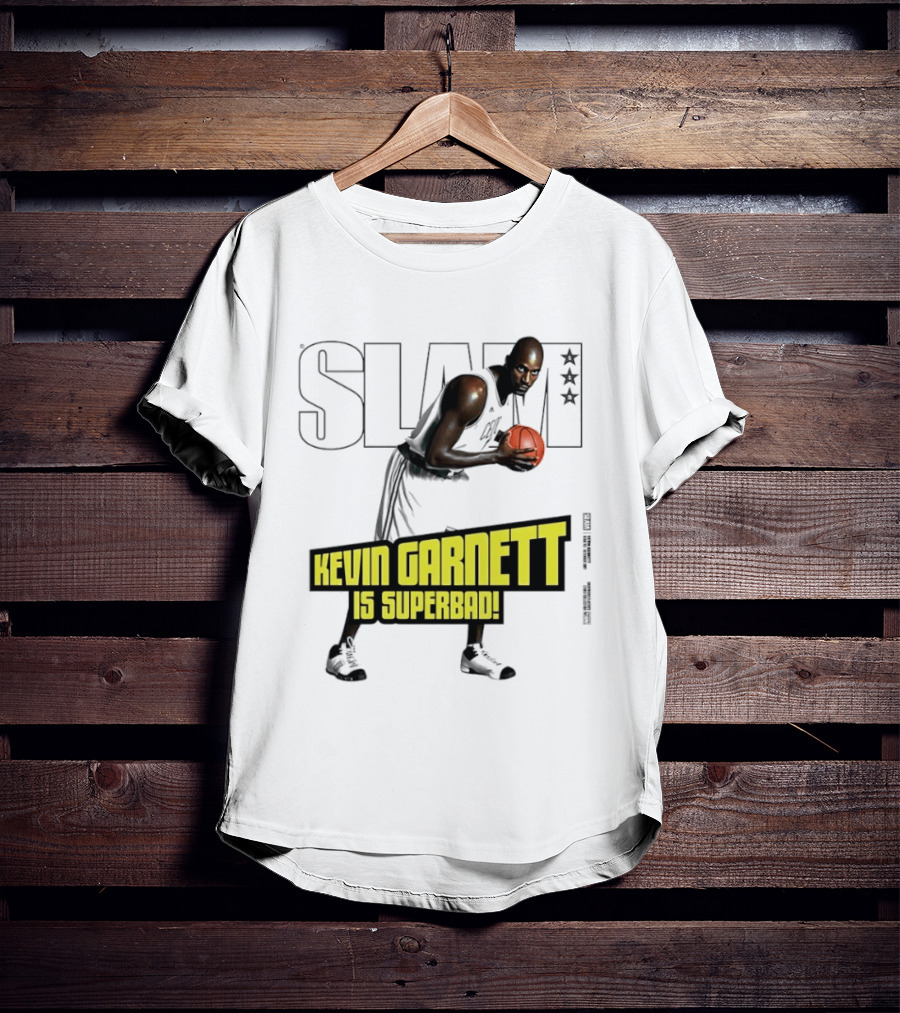 SLAM Magazine Cover Kevin Garnett Boston Celtics Is Superbad T-Shirt