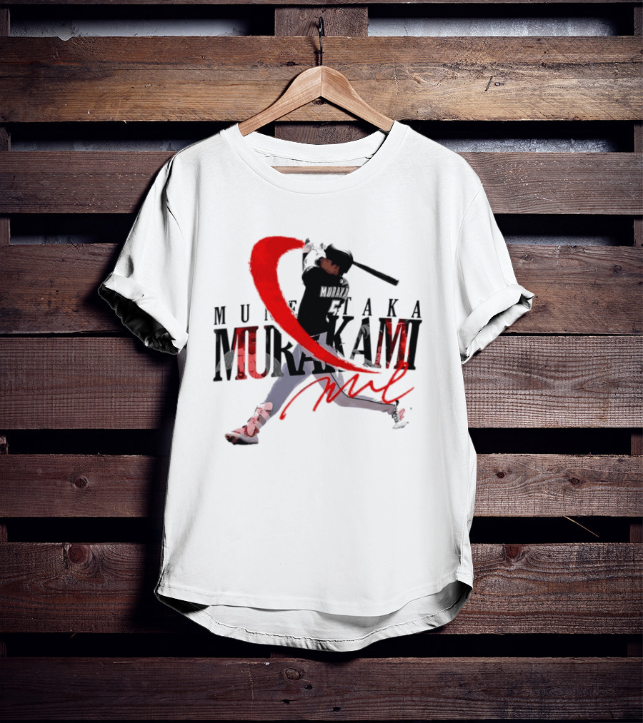 Munetaka Murakami Baseball Player Red Swing T-Shirt