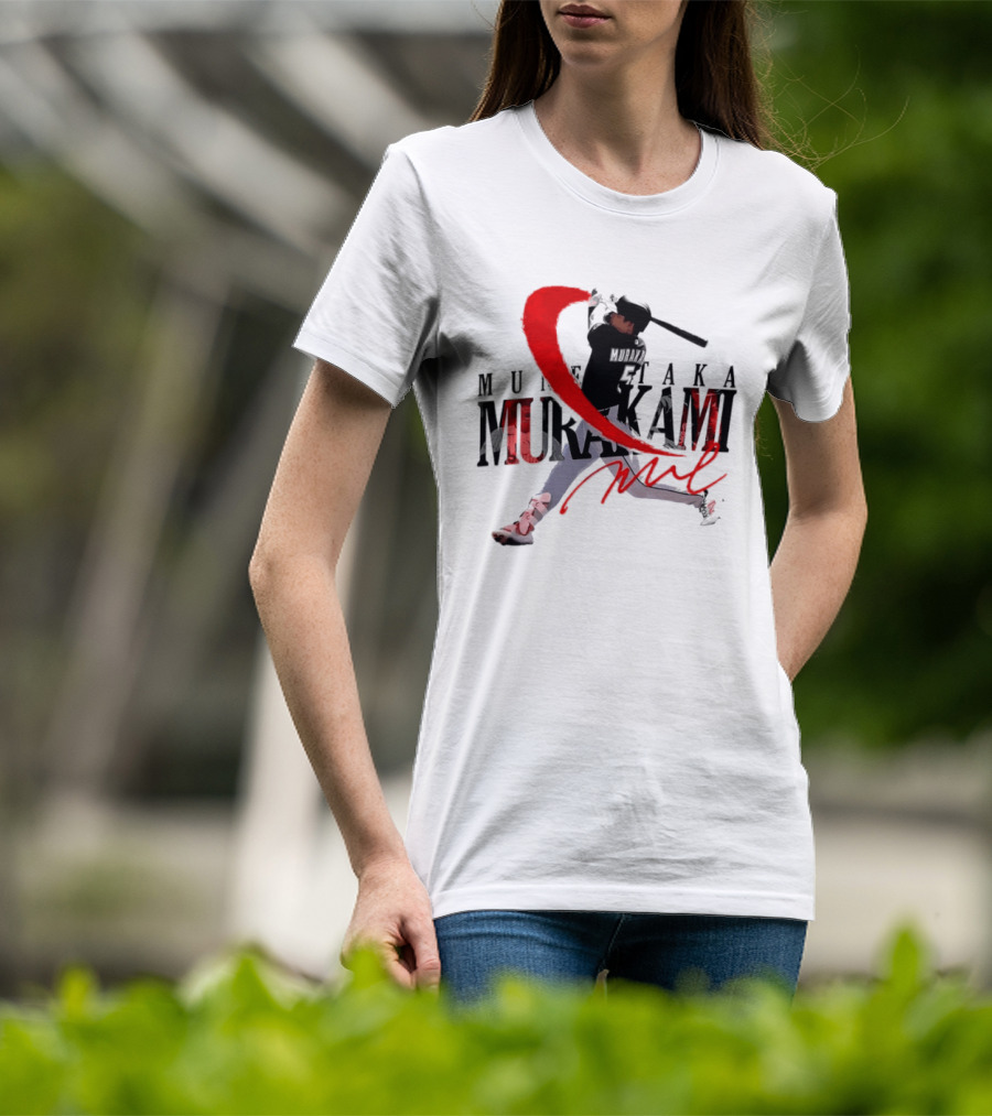 Munetaka Murakami Baseball Player Red Swing T-Shirt
