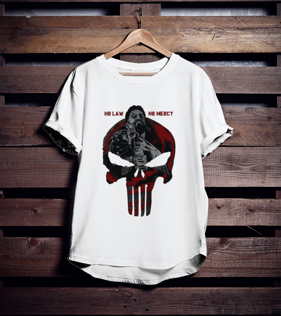 No Law No Mercy Skull Of Terror The Punisher Marvel Universal T-Shirt