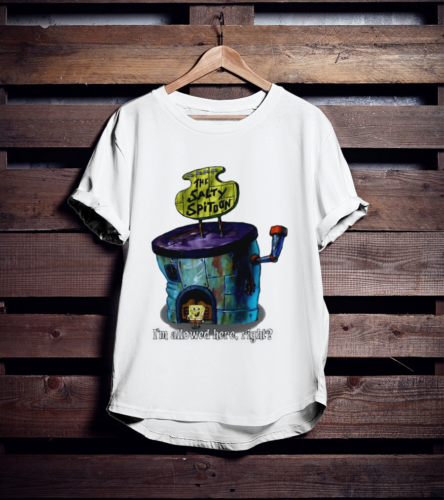 The Salty Spitoon SpongeBob SquarePants Are You Tough Enough Entrance Scene T-Shirt