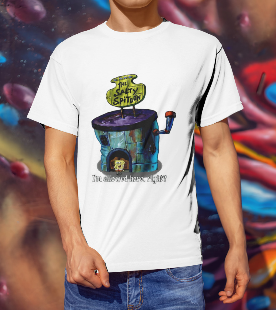 The Salty Spitoon SpongeBob SquarePants Are You Tough Enough Entrance Scene T-Shirt