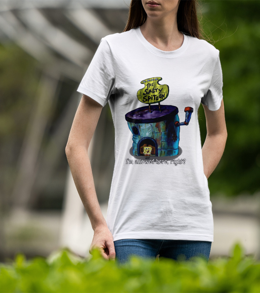 The Salty Spitoon SpongeBob SquarePants Are You Tough Enough Entrance Scene T-Shirt