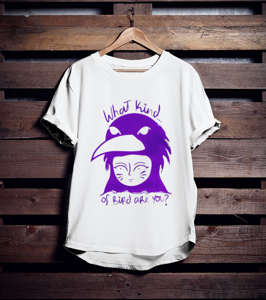 Moonrise Kingdom What Kind Of Bird Are You Purple Drawing T-Shirt