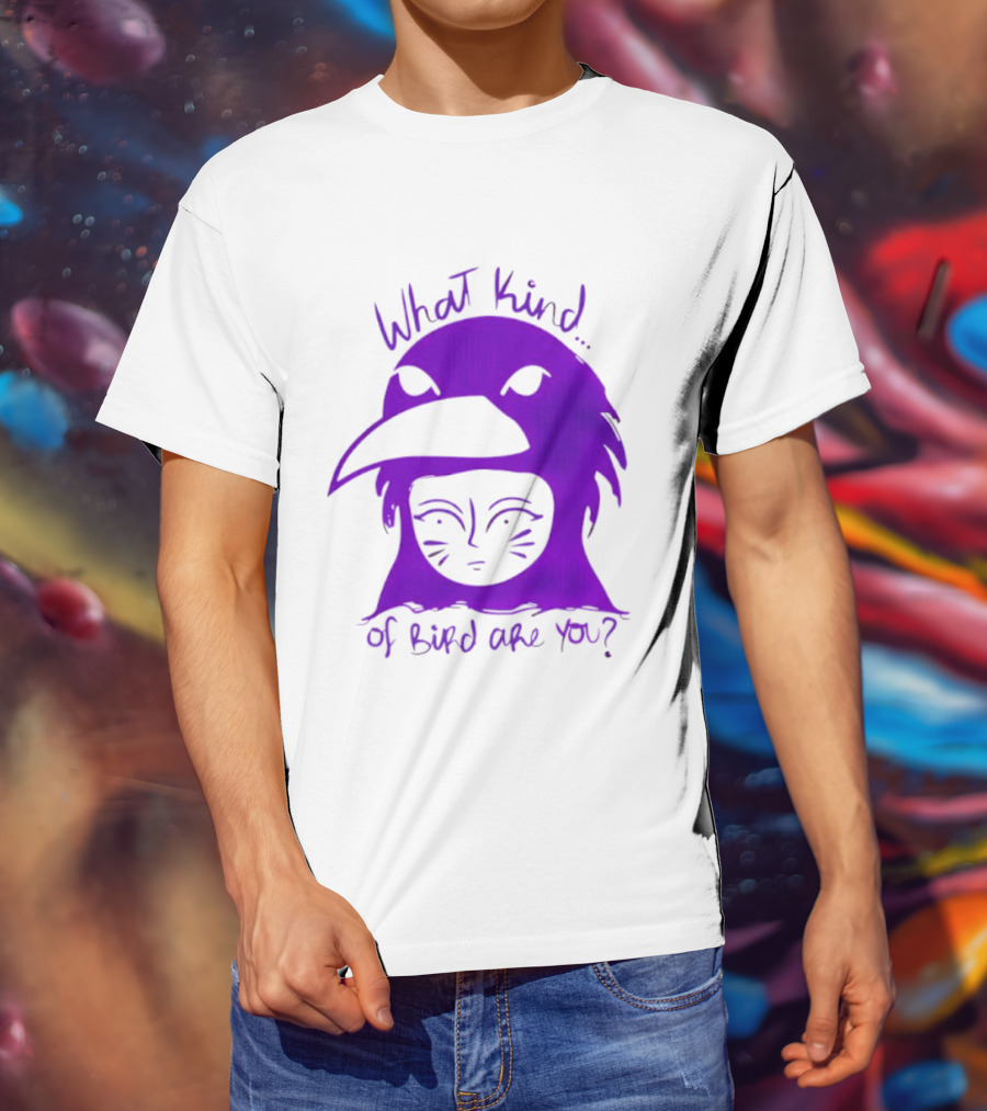 Moonrise Kingdom What Kind Of Bird Are You Purple Drawing T-Shirt