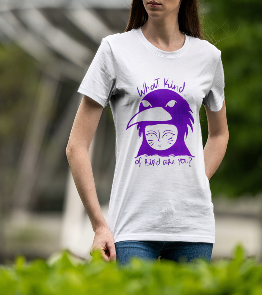 Moonrise Kingdom What Kind Of Bird Are You Purple Drawing T-Shirt