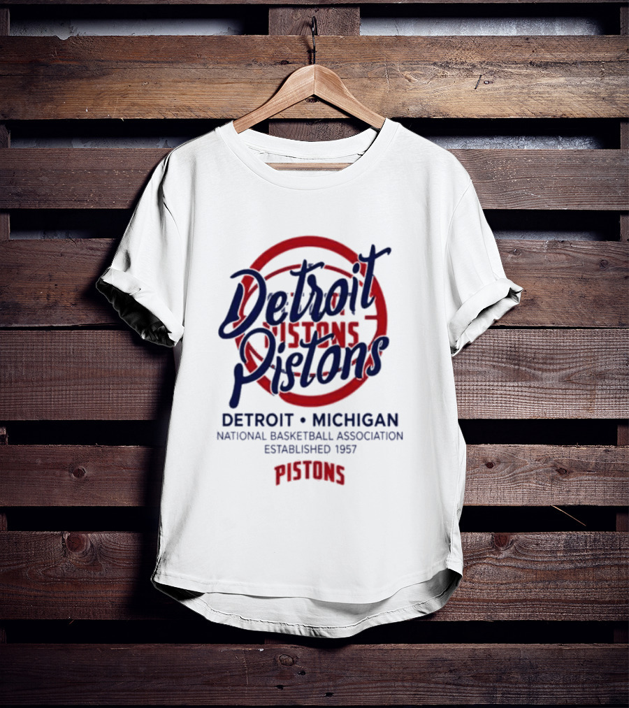 Detroit Pistons National Basketball Association Established 1957 Michigan T-Shirt