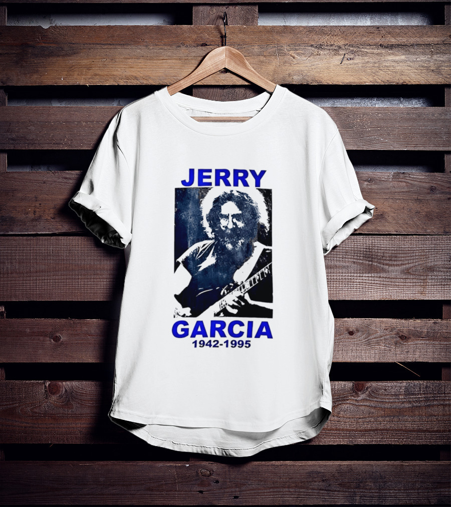 Jerry Garcia 1942 1995 Image With Guitar T-Shirt