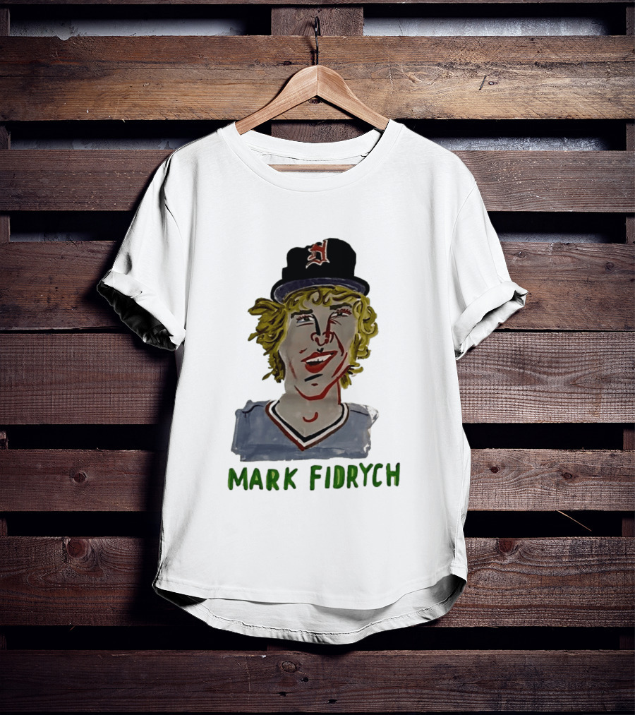 Mark Fidrych Detroit Tigers Vintage Baseball Legend T-Shirt