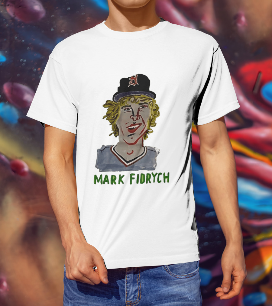 Mark Fidrych Detroit Tigers Vintage Baseball Legend T-Shirt