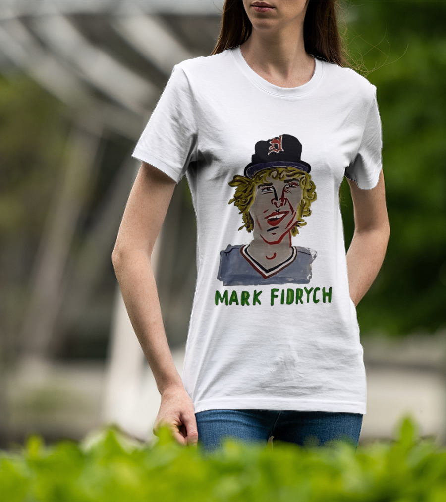 Mark Fidrych Detroit Tigers Vintage Baseball Legend T-Shirt