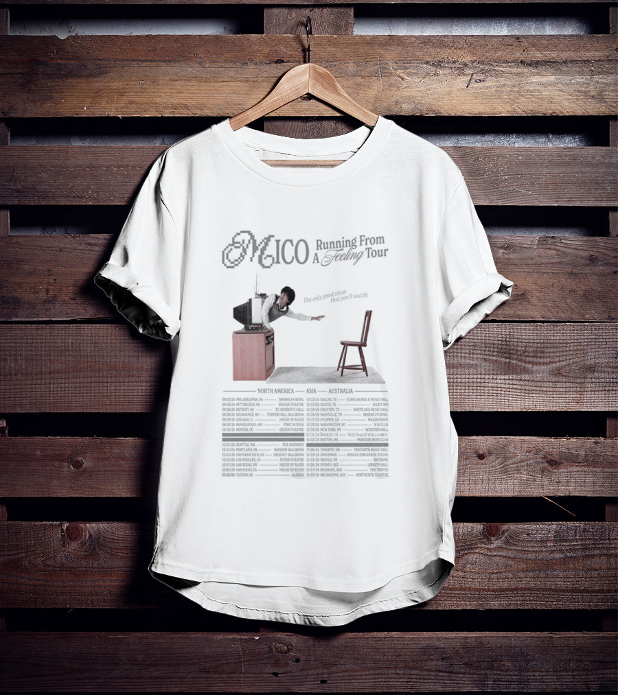 MICO World Tour 2026 Running Event A Floating Voyage Dates And Locations T-Shirt