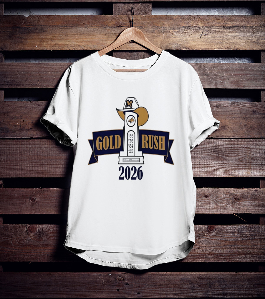 Montana State Bobcats Gold Rush 2026 Memorial Bell Cathedral T-Shirt
