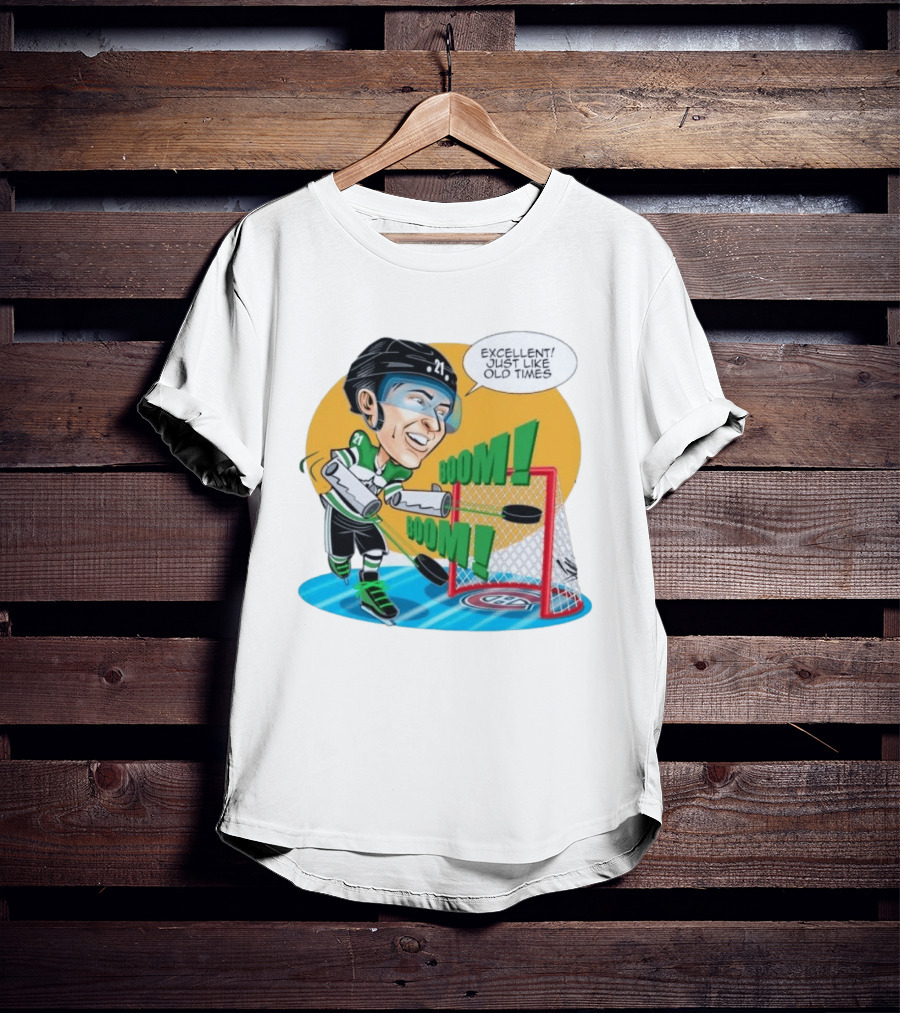 Jason Robertson Boom Excellent Just Like Old Times Hockey Goal T-Shirt