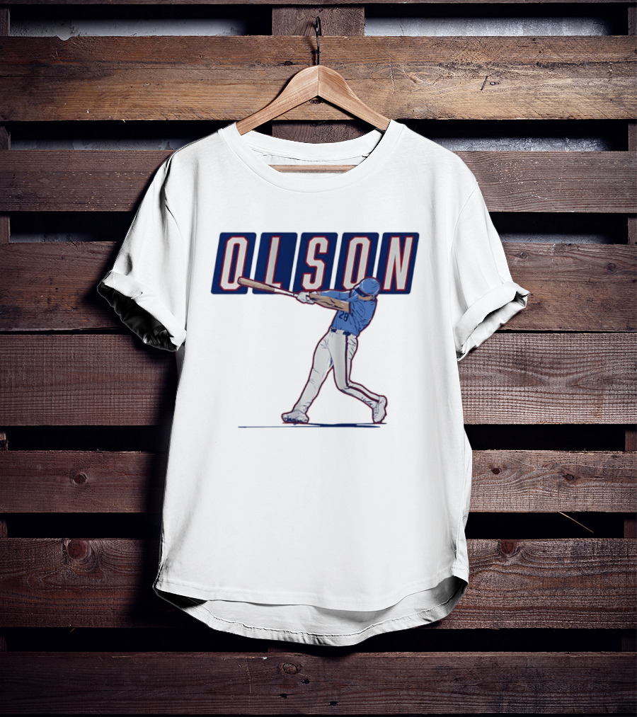 Olson 28 ATL Slugger Swing For Atlanta Braves Baseball Fans T-Shirt