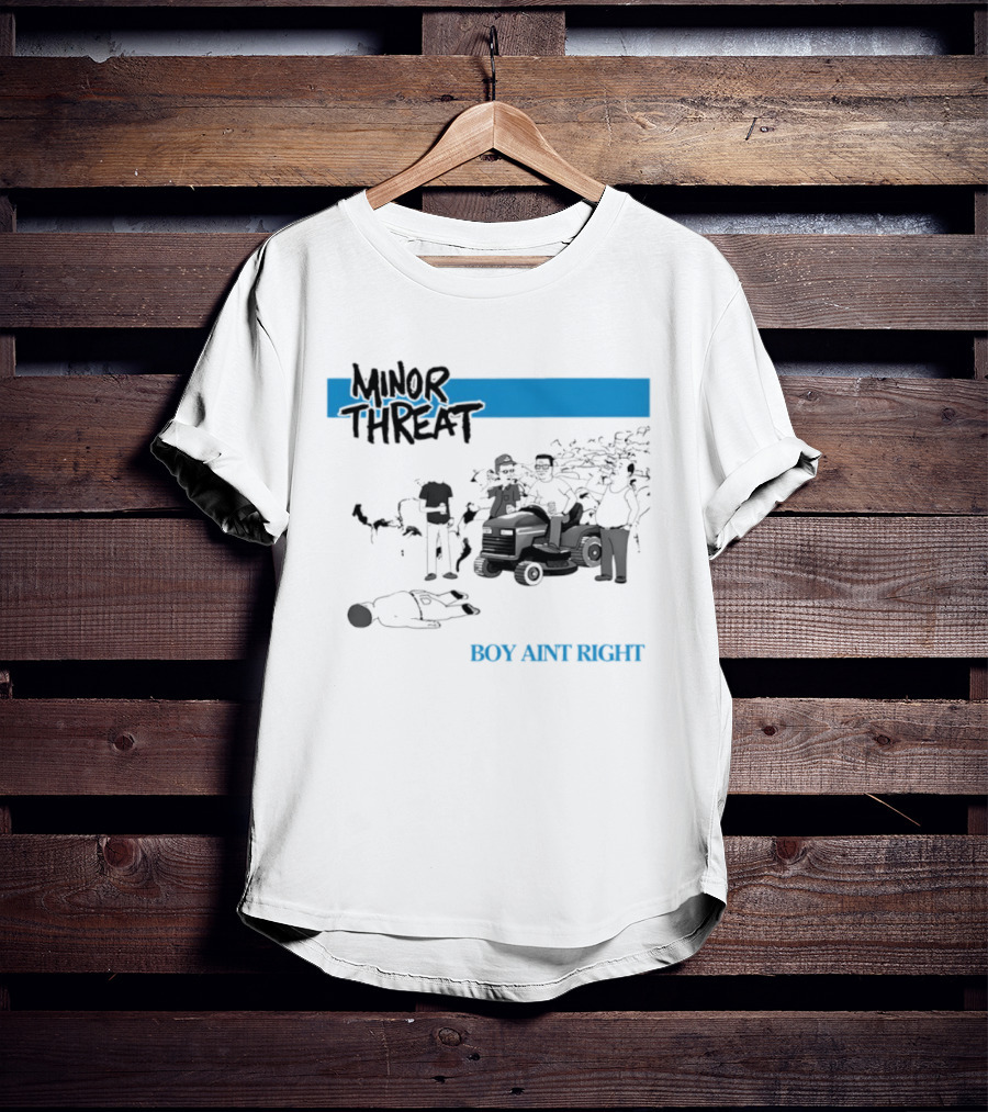 Minor Threat Boy Ain't Right Beer Mower Scene T-Shirt