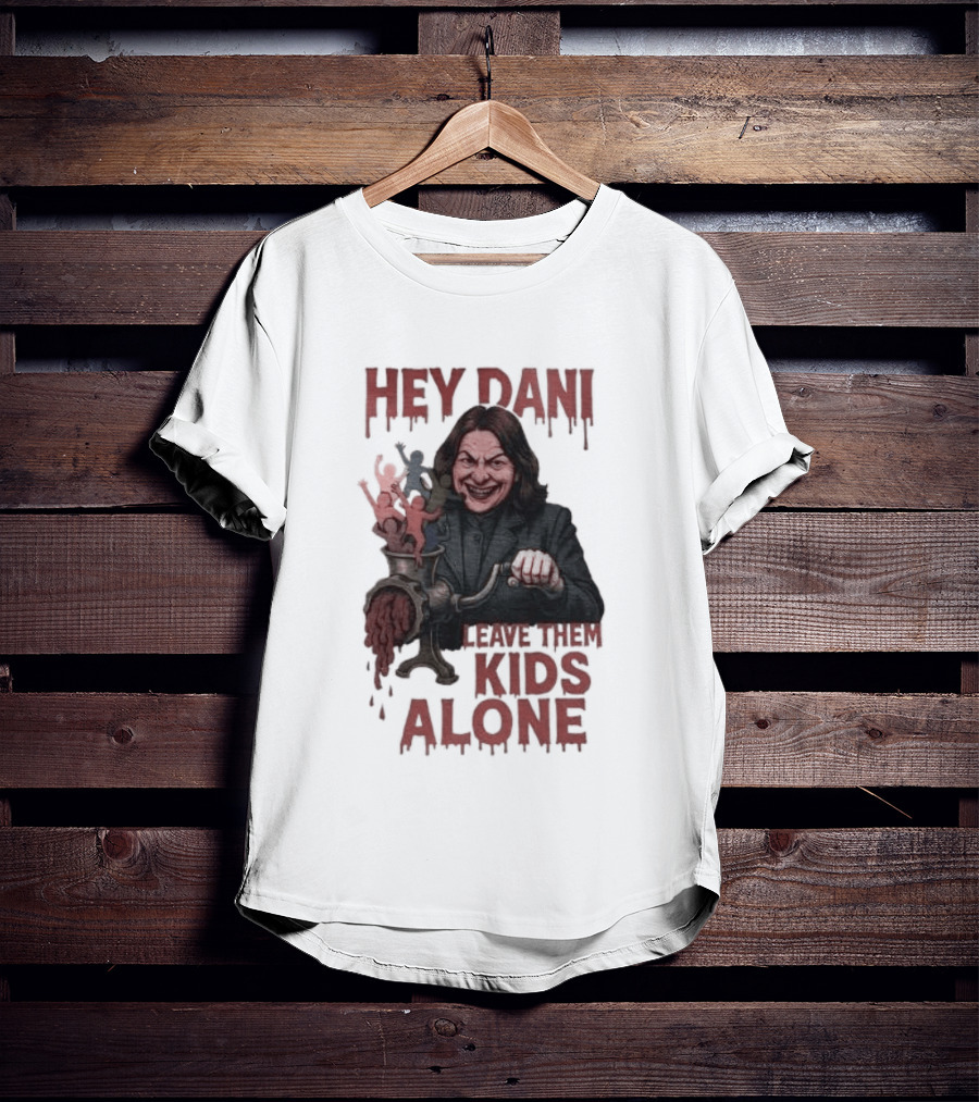 Hey Dani Leave Them Kids Alone Creepy Halloween T-Shirt